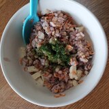 高野豆腐とアミエビの混ぜご飯